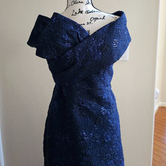 Teri Jon by Rickie Freeman Off-The-Shoulder Gown - Picture 2 of 13